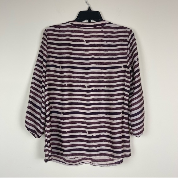 Satin striped blouse - Picture 3 of 3
